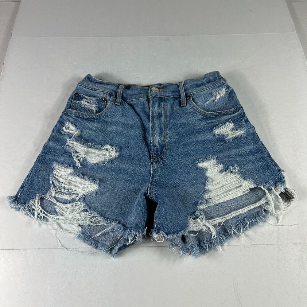 American Eagle Shorts Womens 26* High Rise 90's Boyfriend Distressed Denim Tag 2